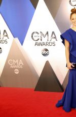 ERIKA CHRISTENSEN at 49th Annual CMA Awards in Nashville 11/04/2015