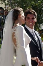 EVA GONZALEZ and Cayetano Rivera at Their Wedding at Mairena del Alcor in Sevilla 11/06/2015