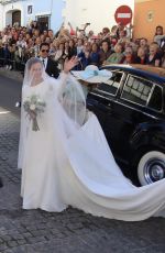 EVA GONZALEZ and Cayetano Rivera at Their Wedding at Mairena del Alcor in Sevilla 11/06/2015