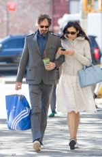 FAMKE JANSSEN out and About in New York 10/31/2015