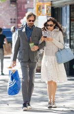 FAMKE JANSSEN out and About in New York 10/31/2015
