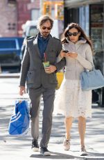 FAMKE JANSSEN out and About in New York 10/31/2015