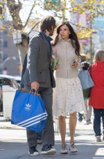 FAMKE JANSSEN out and About in New York 10/31/2015