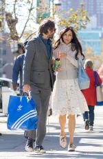 FAMKE JANSSEN out and About in New York 10/31/2015