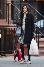 FAMKE JANSSEN Out and About in New York 11/25/2015