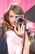 FLAVIA LUCINI at Victoria’s Secret 2015 Fashion Show Backstage 11/10/2015
