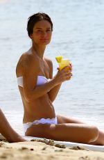 GABRIELLE ANWAR in Bikini at Sandy Lane Hotel in Barbados 11/10/2015