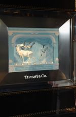 GEMMA ARTERTON Reveals 2015 Tiffany & Co. Christmas Windows in London 11/09/2015