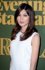 GEMMA CHAN at Evening Standard Theatre Awards in London 11/22/2015