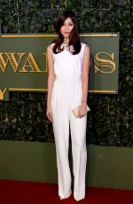 GEMMA CHAN at Evening Standard Theatre Awards in London 11/22/2015