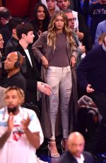GIGI HADID at a Basketball Game in New York 11/09/2015