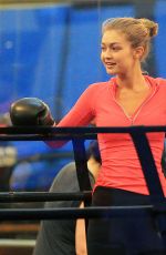 GIGI HADID at Boxing Class in New York 11/01/2015