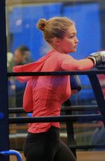 GIGI HADID at Boxing Class in New York 11/01/2015