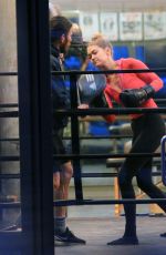 GIGI HADID at Boxing Class in New York 11/01/2015