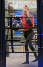 GIGI HADID at Boxing Class in New York 11/01/2015