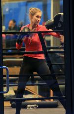 GIGI HADID at Boxing Class in New York 11/01/2015