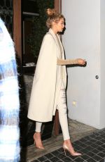 GIGI HADID Leaves Cecconi