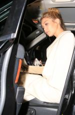 GIGI HADID Leaves Cecconi