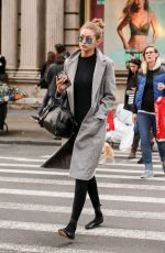 GIGI HADID Out and About in New York 11/01/2015