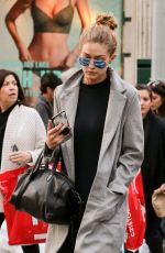 GIGI HADID Out and About in New York 11/01/2015