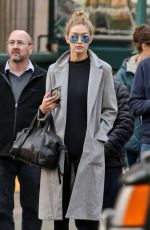 GIGI HADID Out and About in New York 11/01/2015