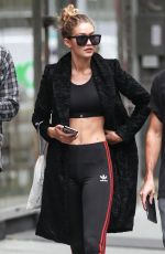 GIGI HADID Out and About in New York 11/06/2015