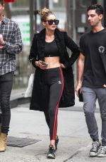 GIGI HADID Out and About in New York 11/06/2015