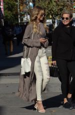 GIGI HADID Out and About in New York 11/08/2015