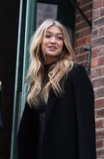 GIGI HADID Out and About in New York 11/09/2015