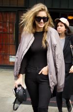 GIGI HADID Out and About in New York 11/13/2015