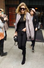 GIGI HADID Out and About in New York 11/13/2015