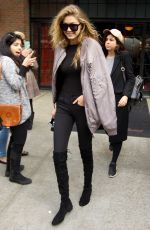 GIGI HADID Out and About in New York 11/13/2015