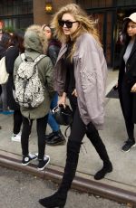 GIGI HADID Out and About in New York 11/13/2015