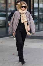 GIGI HADID Out and About in New York 11/13/2015