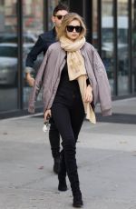 GIGI HADID Out and About in New York 11/13/2015