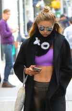 GIGI HADID Out in New York 11/02/2015