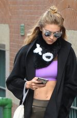 GIGI HADID Out in New York 11/02/2015