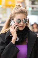 GIGI HADID Out in New York 11/02/2015