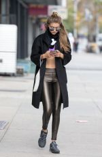 GIGI HADID Out in New York 11/02/2015