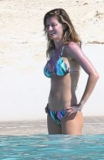 GISELE BUNDCHEN in Bikini on the Beach in Bahamas 11/01/2015