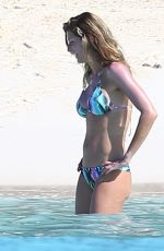 GISELE BUNDCHEN in Bikini on the Beach in Bahamas 11/01/2015