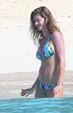 GISELE BUNDCHEN in Bikini on the Beach in Bahamas 11/01/2015