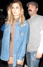 HAILEY BALDWIN Arrives at Katsuya to Celebrates Her Birthday 11/22/2015