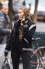 HAILEY BALDWIN Out and About in New York 11/18/2015