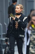 HAILEY BALDWIN Out and About in New York 11/18/2015
