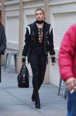 HAILEY BALDWIN Out and About in New York 11/18/2015