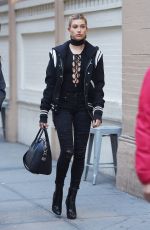 HAILEY BALDWIN Out and About in New York 11/18/2015