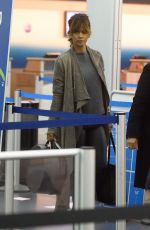 HALLE BERRY Arrives at JFK Airport in New York 11/19/2015