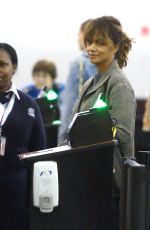 HALLE BERRY Arrives at JFK Airport in New York 11/19/2015
