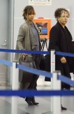 HALLE BERRY Arrives at JFK Airport in New York 11/19/2015